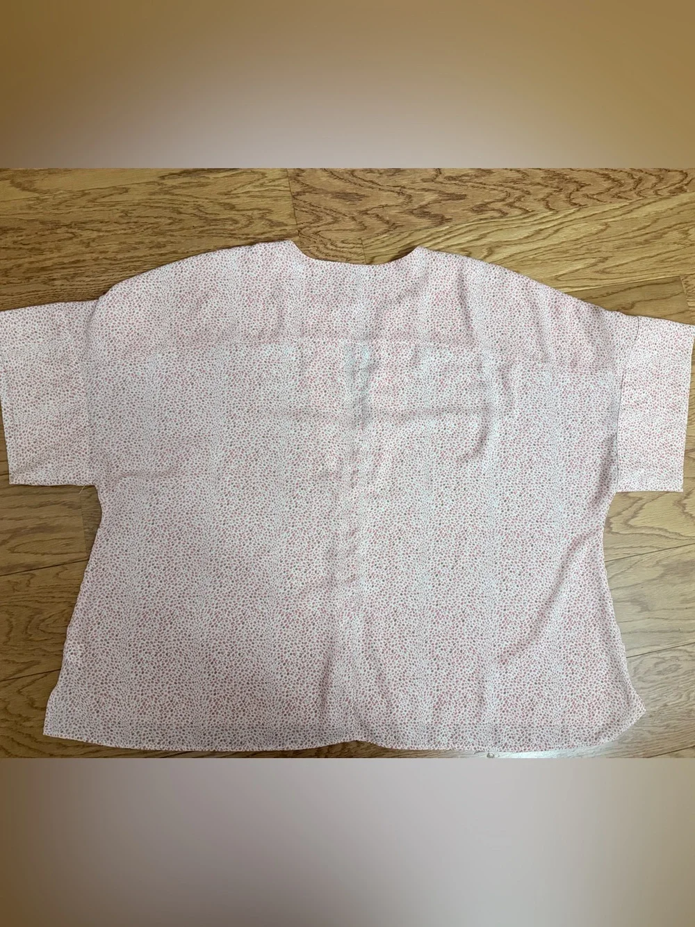 Worthington Light Pink Short Sleeve Printed Tunic Shirt